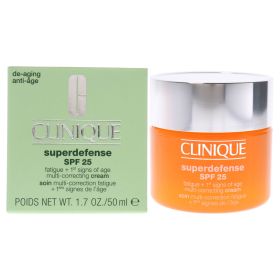 Superdefense Multi-Correcting Cream SPF 25 by Clinique for Unisex - 1.7 oz Cream