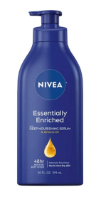 NIVEA Essentially Enriched Body Lotion for Dry Skin, 20 Fl Oz Pump Bottle