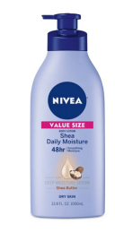 NIVEA Shea Nourish Body Lotion, Dry Skin Lotion with Shea Butter, 33.8 Fl Oz Pump Bottle