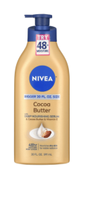 NIVEA Cocoa Butter Body Lotion with Deep Nourishing Serum, 20 Fl Oz